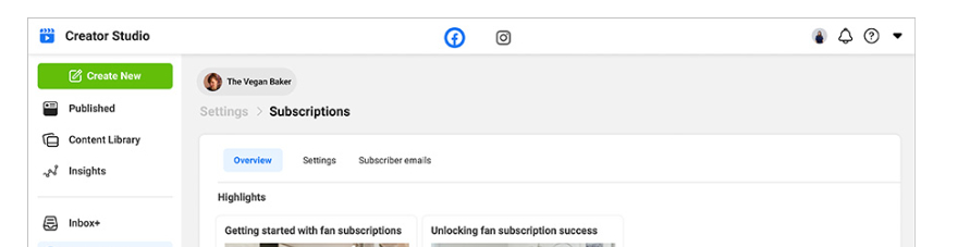 Facebook Content Monetization Suscriptions Tool Updates